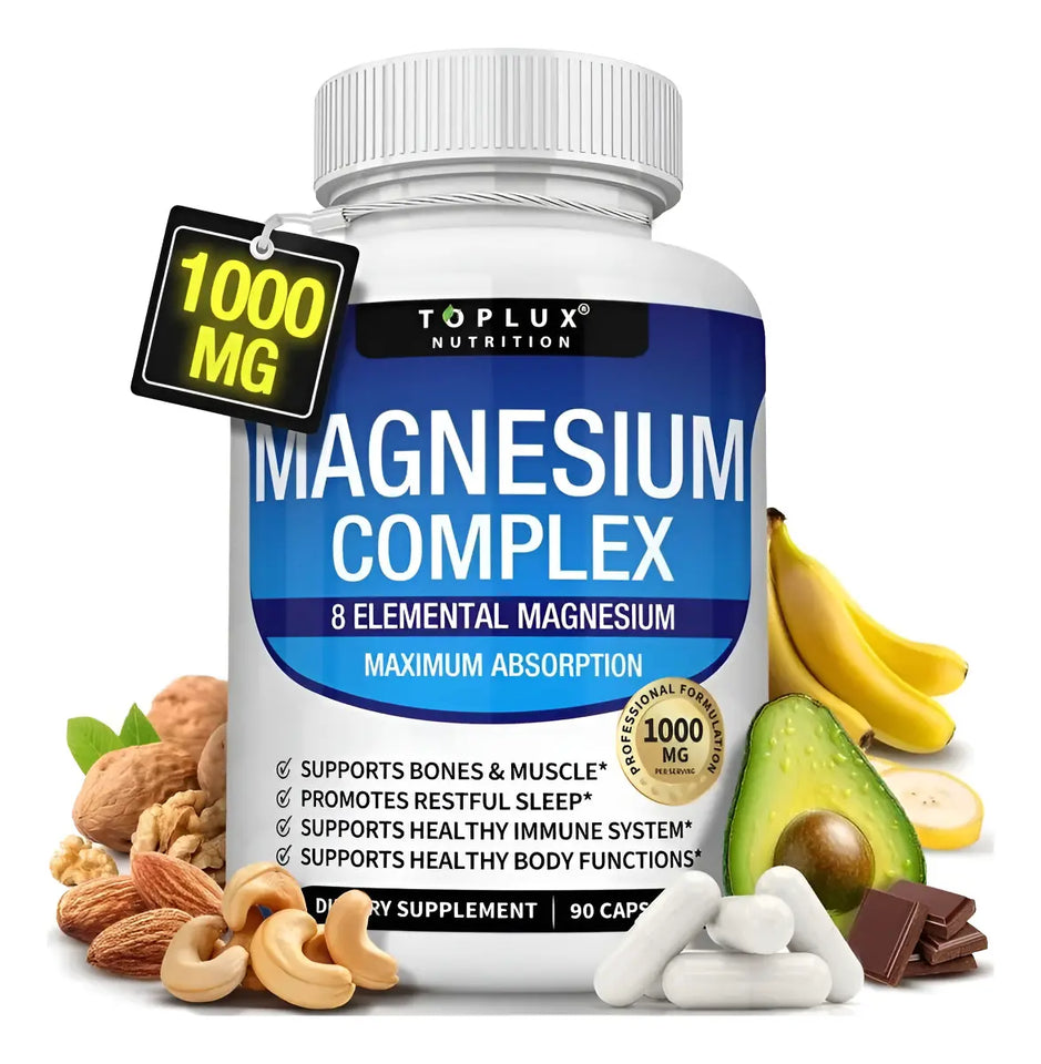 Magnesium Complex 8 Essential Magnesio Fitness Edible Toplux Sin sabor